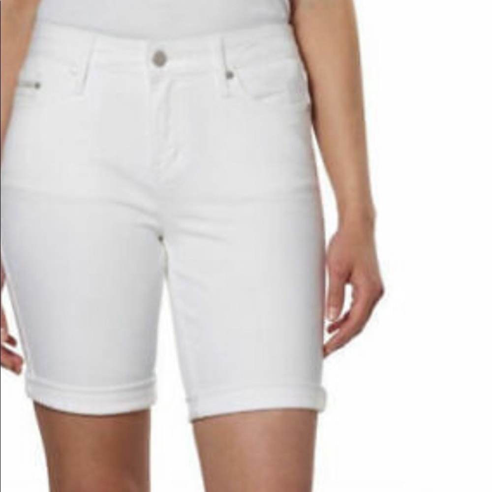 Calvin Klein White denim shorts